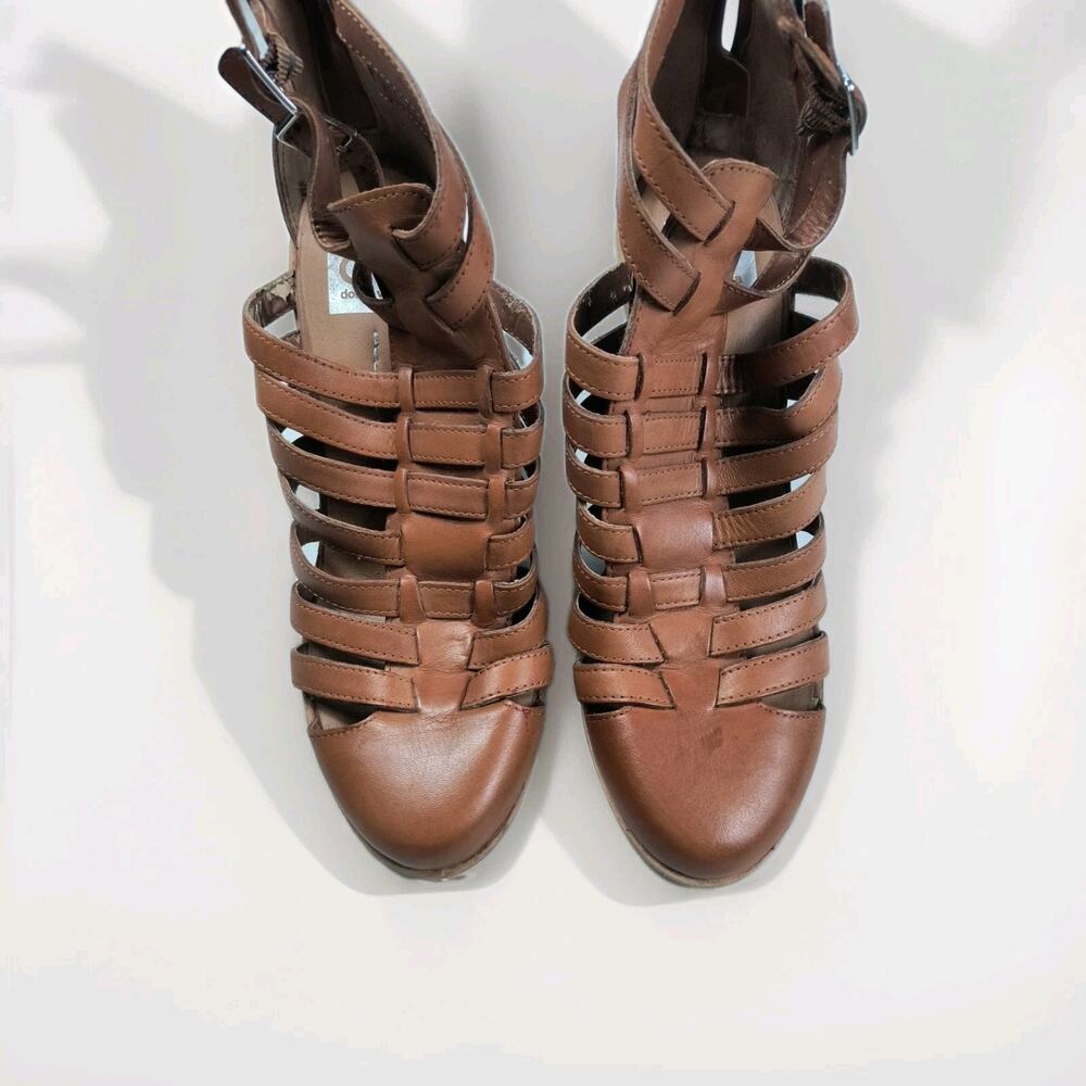 Dolce Vita Women's Heels Size 9 Tan Strappy High Heel Sandals Elegant & Style